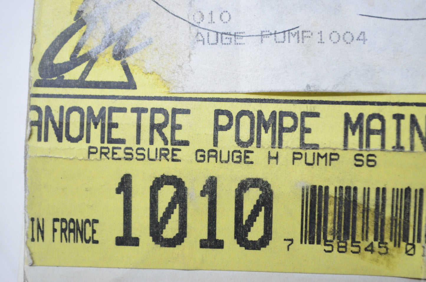 Zodiac Z1010 Pump Pressure Gauge NOS
