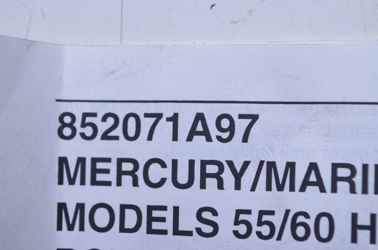OEM Mercury 852071A97 55/60 HP Powerhead Gasket Replacement Kit NOS