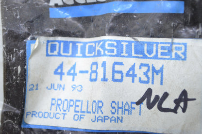 OEM Mercury 44-81643M Propeller Shaft NOS