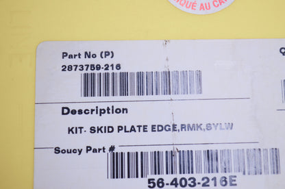 OEM Polaris 2873759-216 Skid Plate Yellow NOS