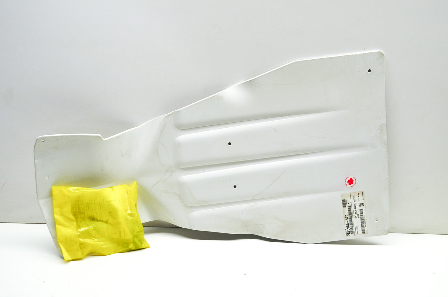 OEM Polaris 2876985-570 White Skid Plate NOS