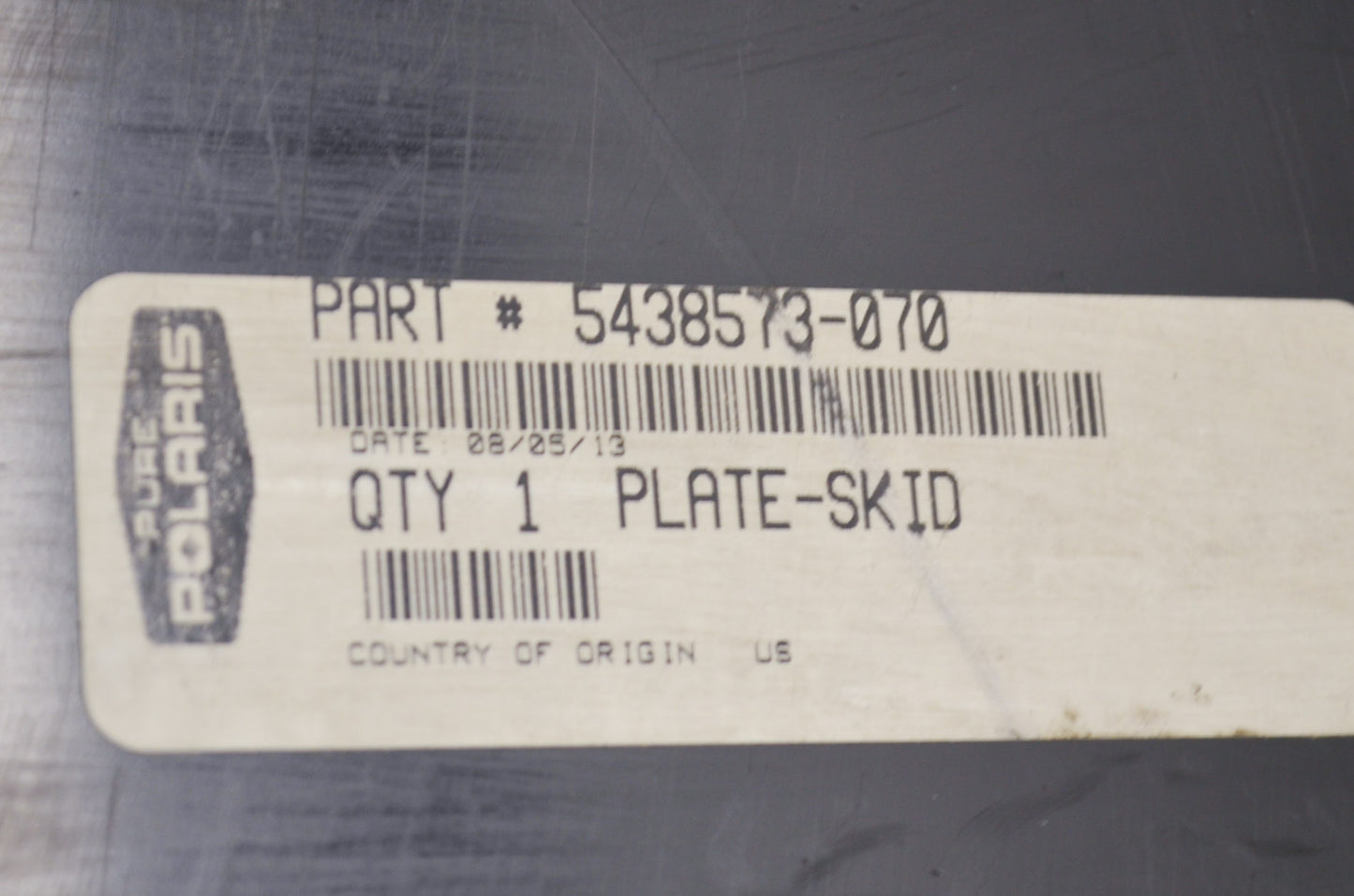 Black Skid Plate NOS