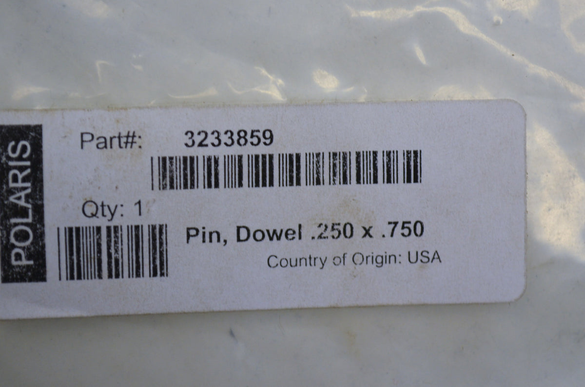 OEM Polaris 3233859 Dowel Pin NOS
