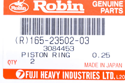 OEM Polaris 3084453, 165-23502-03 Piston Ring 0.25 QTY 2 NOS