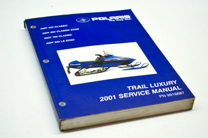 OEM Polaris 9916687 Service Manual 01 Trail Luxury,Snow NOS