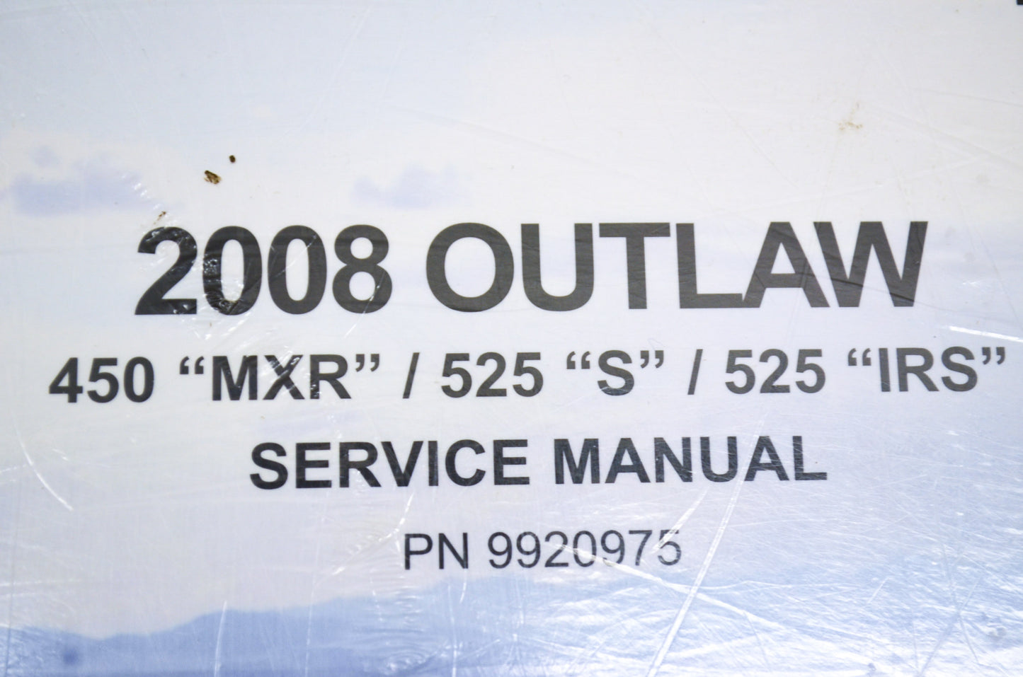 OEM Polaris 9920975 Service Manual 08 Outlaw 450/525 NOS