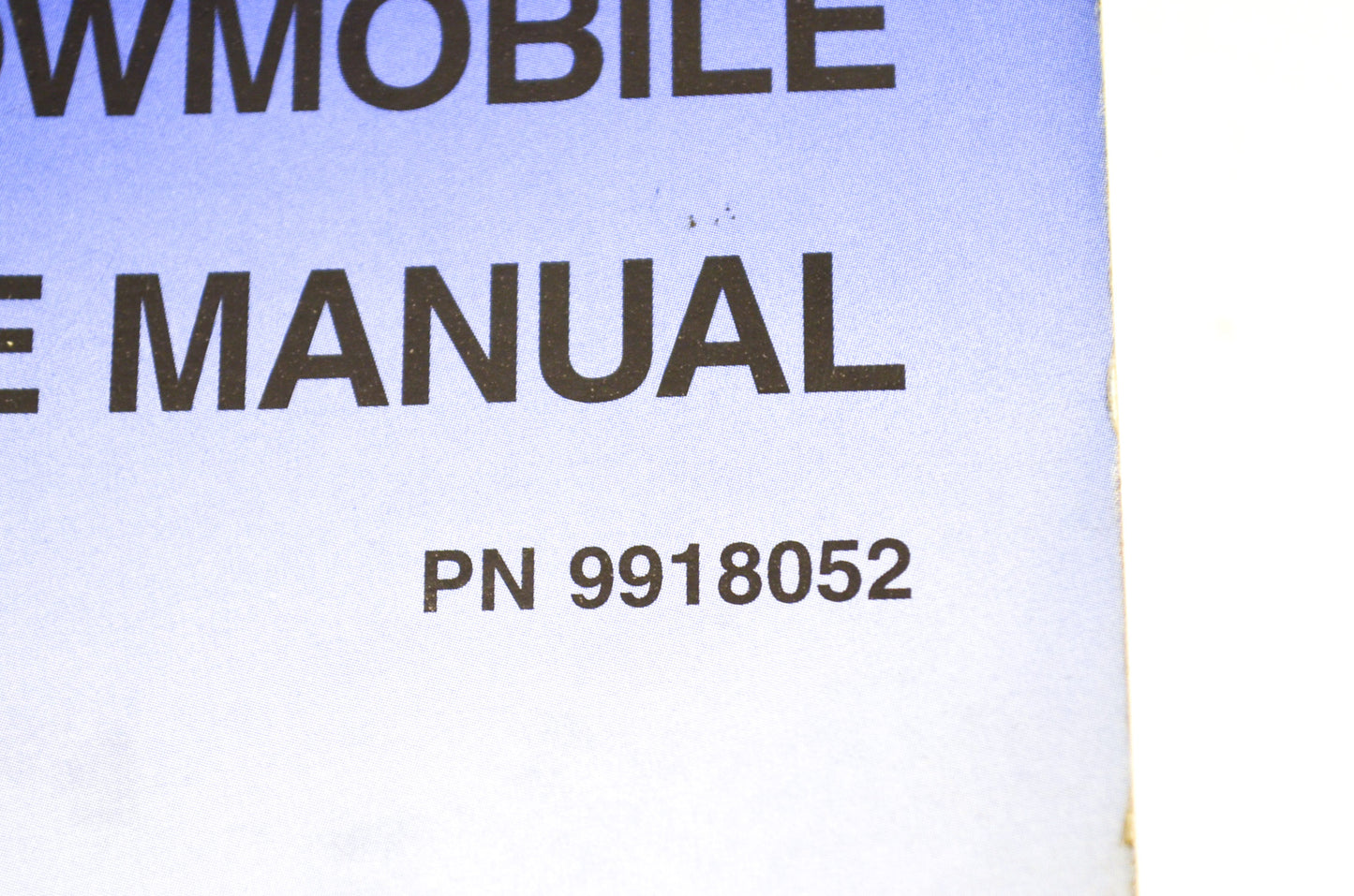 OEM Polaris 9918052 Performance Manual