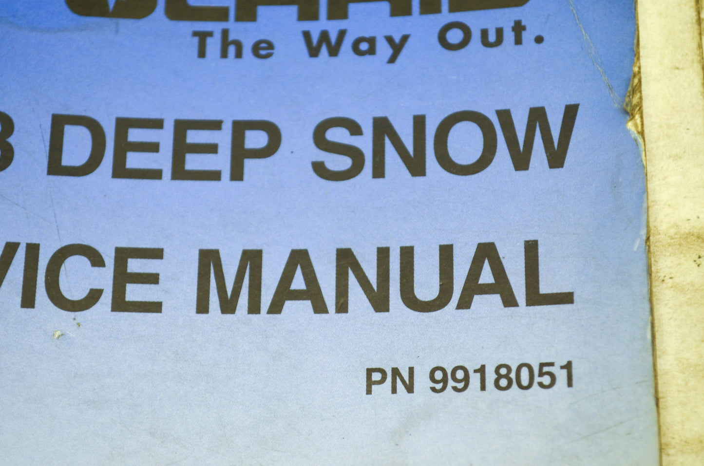 OEM Polaris 9918051 Deep Snow Manual