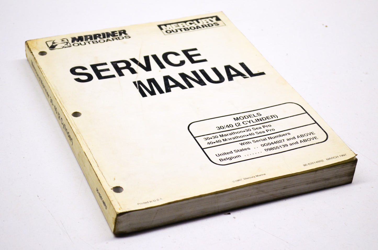 OEM Mercury 90-826148R2 30 40 (2 Cylinder) Service Manual