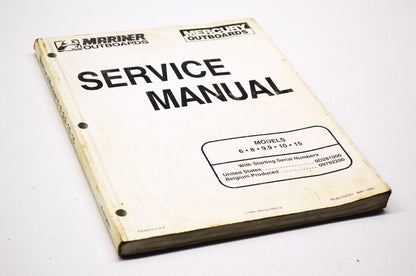 OEM Mercury 6/8/9.9/10/15 HP Service Manual