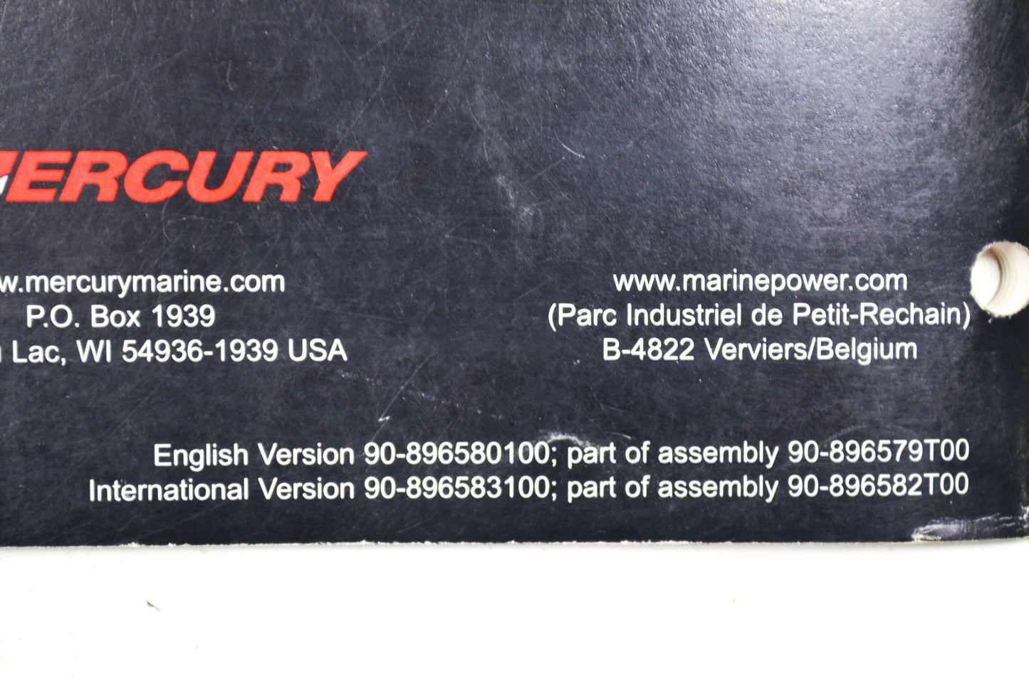 OEM Mercury 200/225/250/275 Verado 4-Stroke Service Manual (1- Important Informa