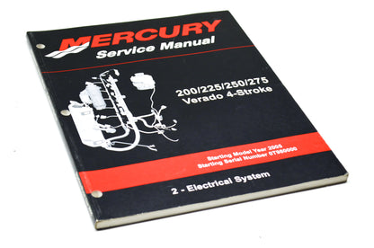 OEM Mercury 90-896580200 4-Stroke Service Manual NOS