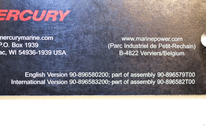 OEM Mercury 90-896580200 4-Stroke Service Manual NOS