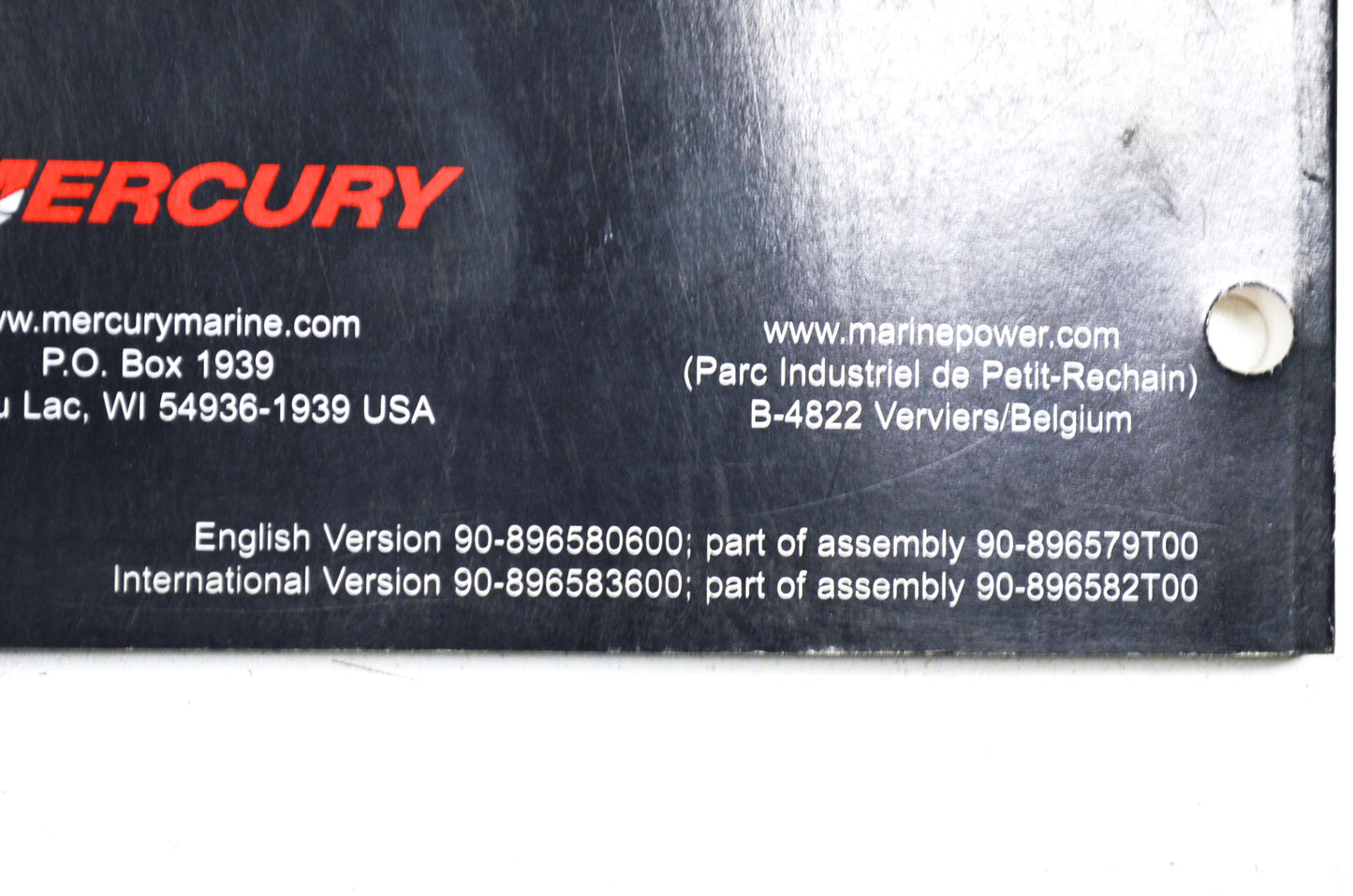 OEM Mercury 90-896580600 200/225/250/275 Verado 4-Stroke (6 - Gear Housing)