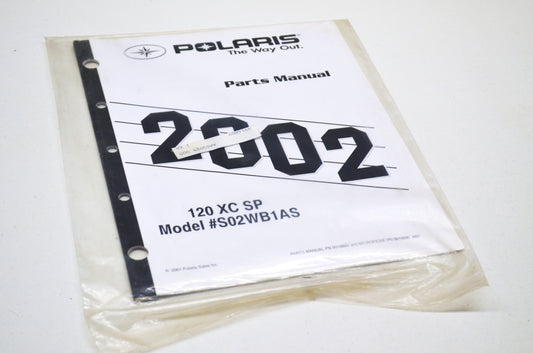 OEM Polaris 9916889 Parts Book 02 120 XC SP NOS