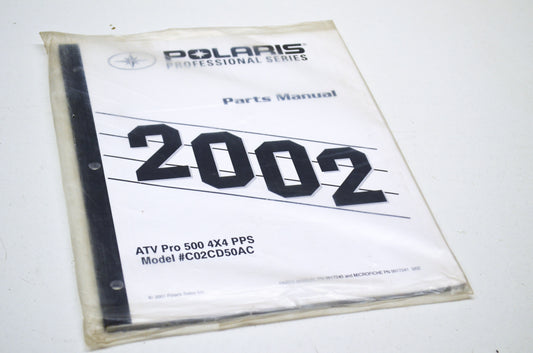 OEM Polaris 9917240 Parts Book 02 ATV PRO5004X4PPS NOS