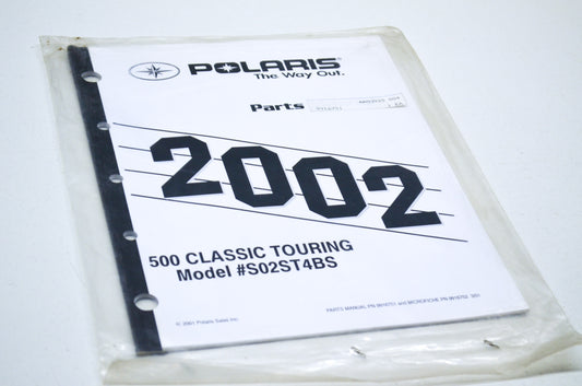 OEM Polaris 9916751 Parts Book 02 500 CLASSIC TRG NOS