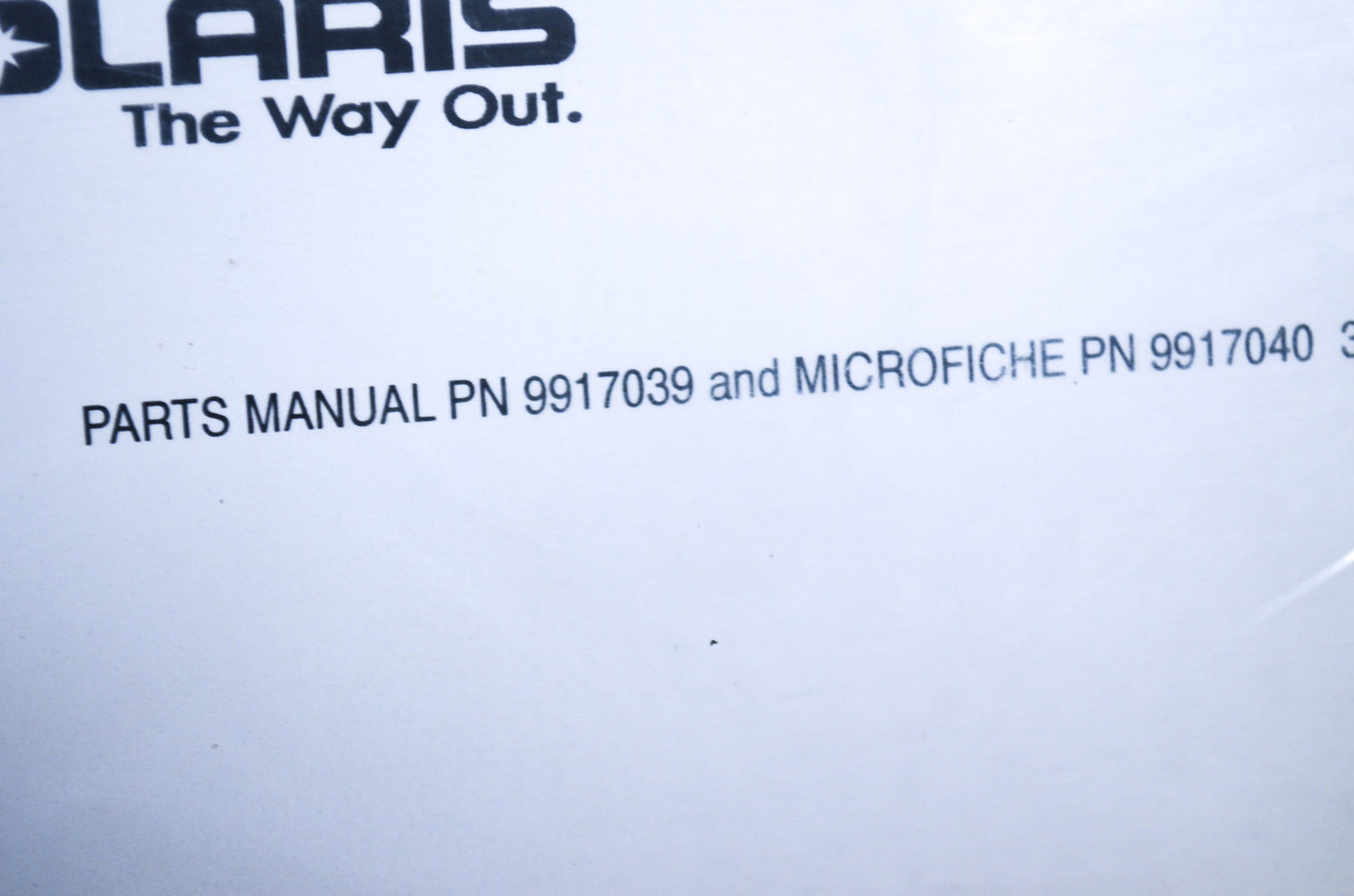 OEM Polaris 9917039 Parts Book 02 500 INDY NOS
