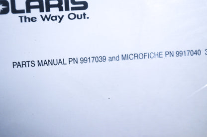 OEM Polaris 9917039 Parts Book 02 500 INDY NOS
