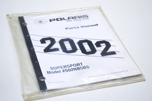OEM Polaris 9916825 Parts Book 02 SUPERSPORT NOS