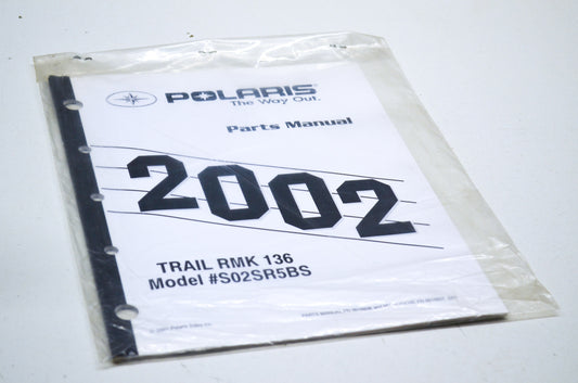 OEM Polaris 9916936 Parts Book 02 TRAIL RMK 136 NOS
