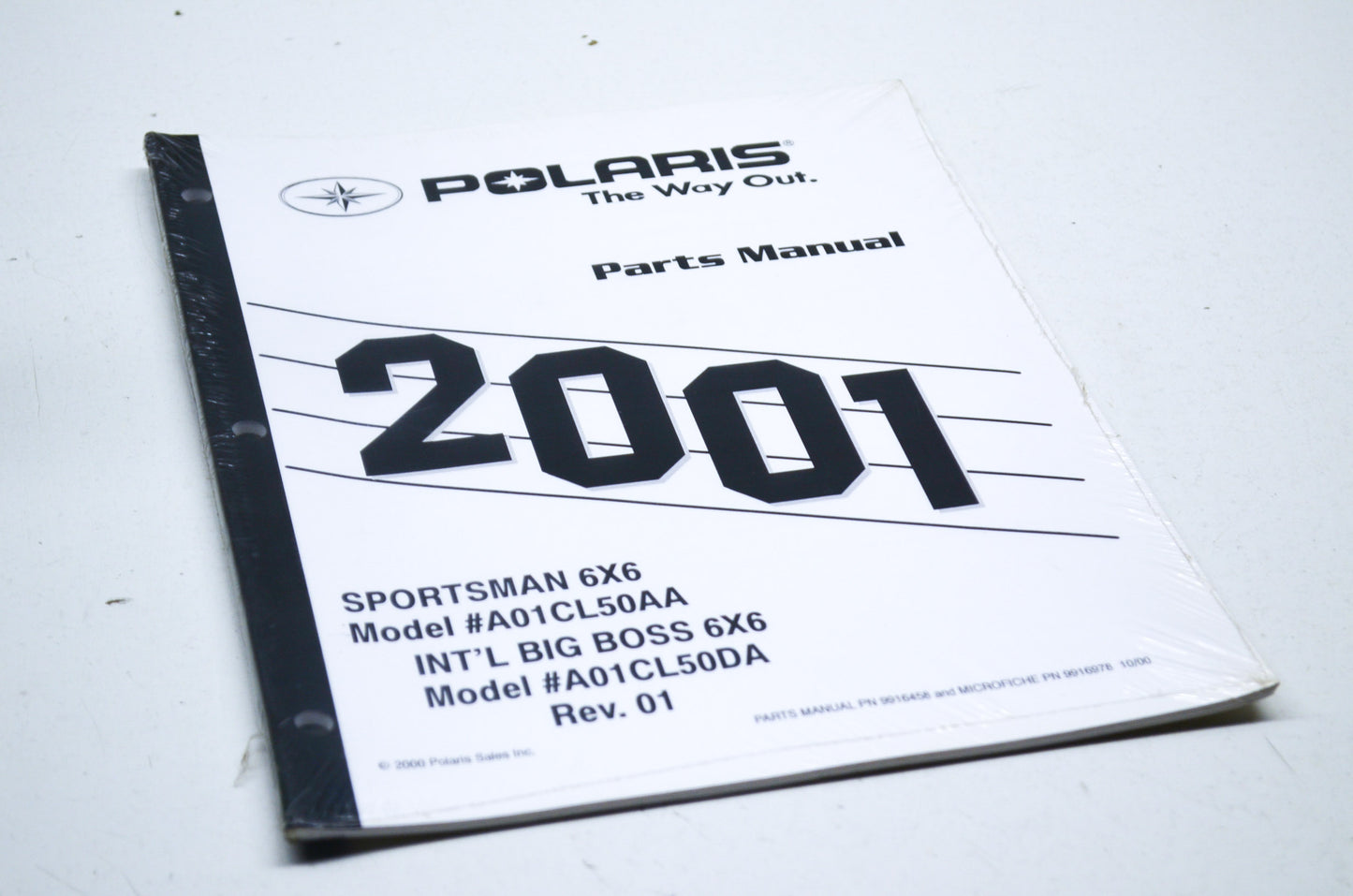 OEM Polaris 9916458 Parts Book 01 Sportsman 6x6 NOS