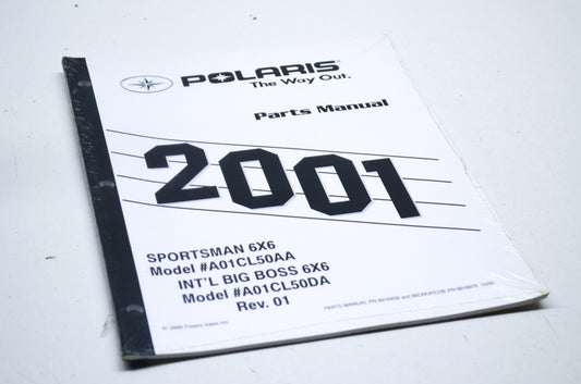 OEM Polaris 9916458 Parts Book 01 Sportsman 6x6 NOS