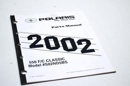 OEM Polaris 9916873 Parts Book 02 550 F/C CLASSIC NOS