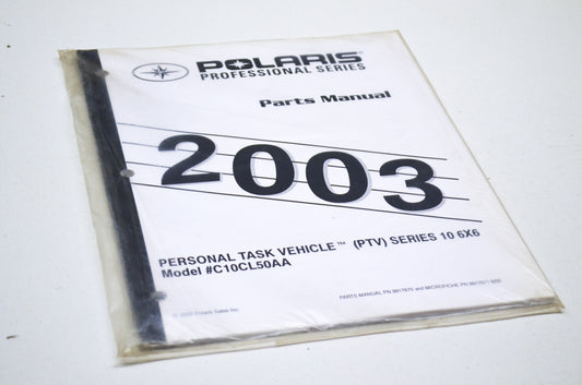 OEM Polaris 9917870 Parts Book PTV SER 10 6X6,PPS NOS
