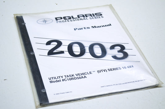 OEM Polaris 9917643 Parts Book UTV SERIES 10 4X4 NOS