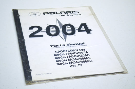 OEM Polaris 9918608 Parts Book 04 SPORTSMAN 500 NOS