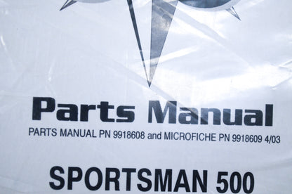 OEM Polaris 9918608 Parts Book 04 SPORTSMAN 500 NOS