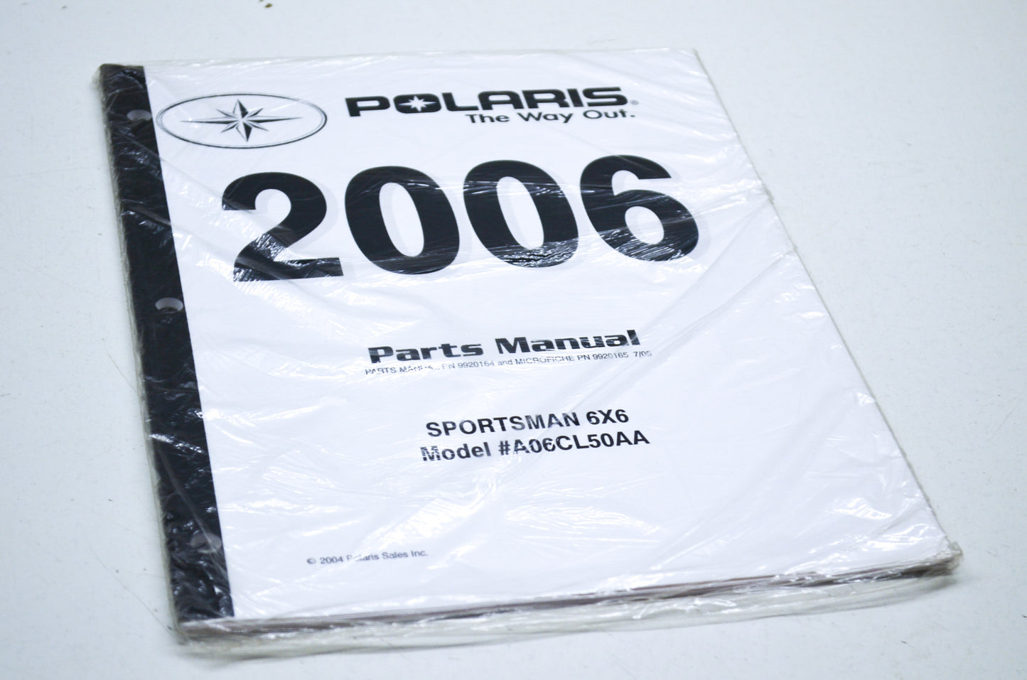 OEM Polaris 9920164 Parts Book 06 SPORTSMAN 6X6 NOS