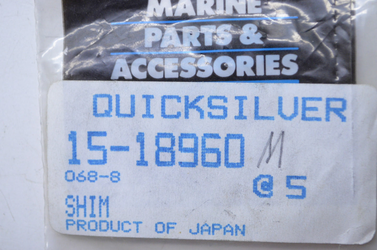 OEM Mercury 15-18960M Shim NOS
