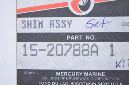 OEM Mercury 15-20788A1 Shim Kit NOS