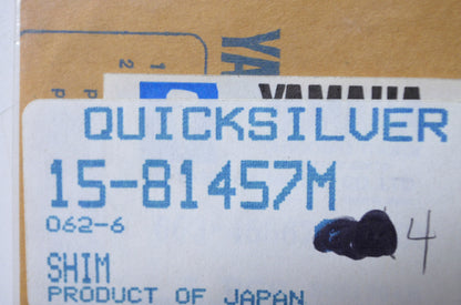 OEM Mercury 15-81457M Shim NOS