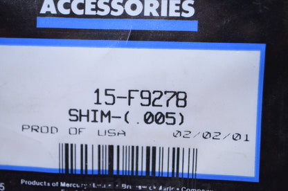 New OEM Mercury Force Shim NOS