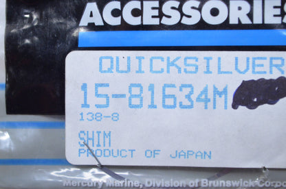 OEM Mercury 15-81634M Reverse Gear Shim Qty 4 NOS