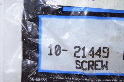 OEM Mercury 10-21449 Screw NOS