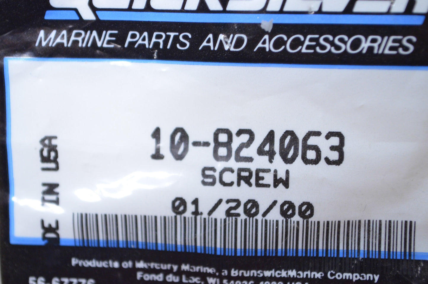 OEM Mercury 10-824063 Screw NOS