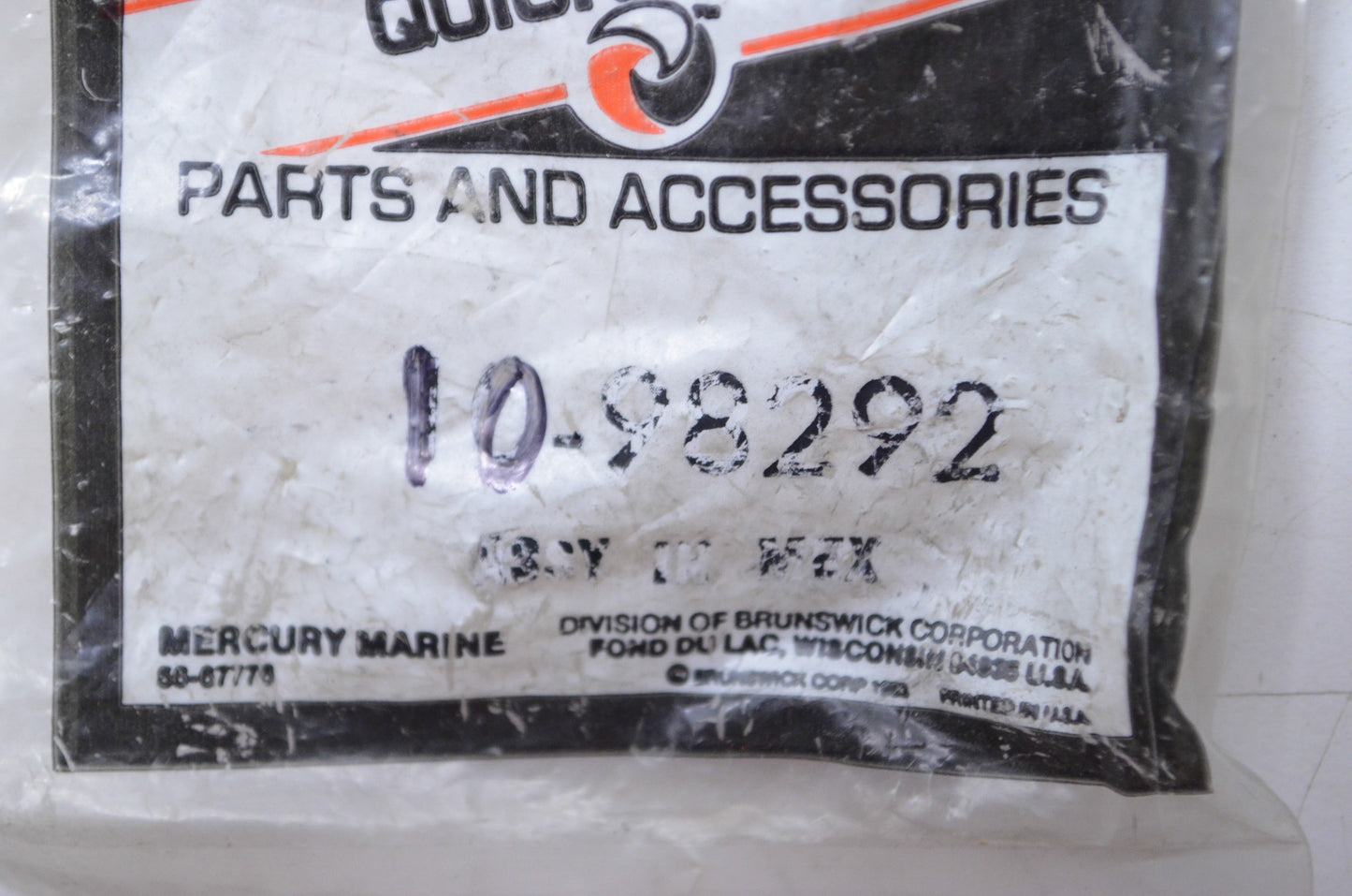 OEM Mercury 10-98292 Screw NOS