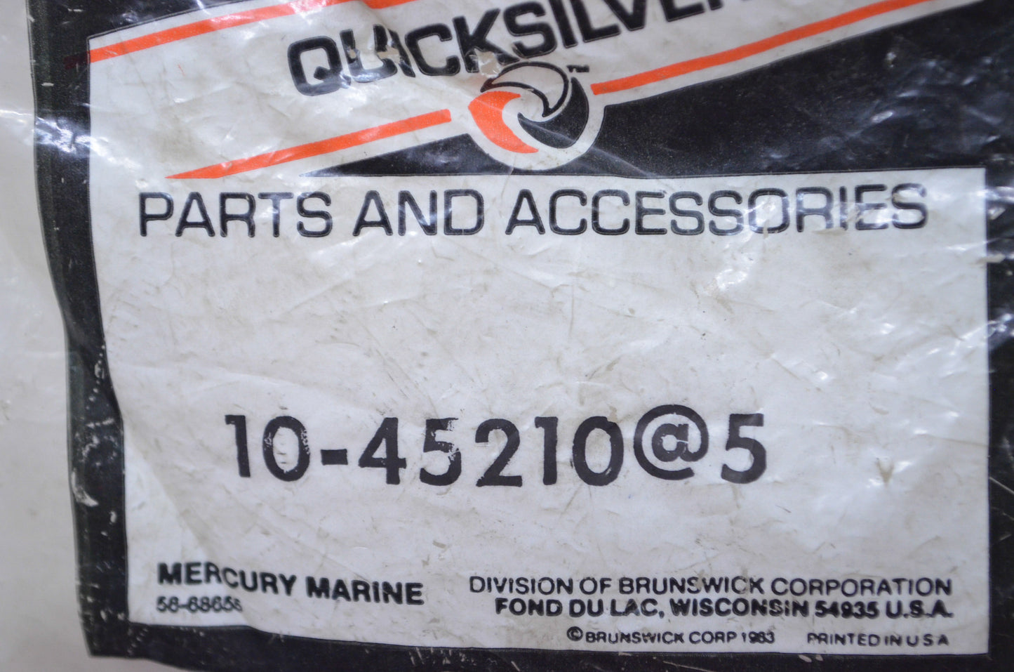 OEM Mercury 10-45210 Screw Qty 5 NOS