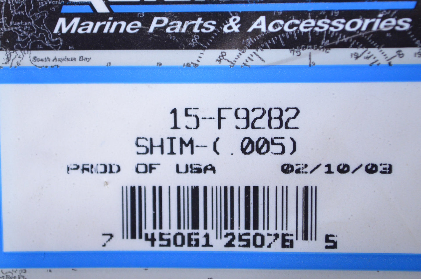 OEM Mercury 15-F9282 Shim NOS