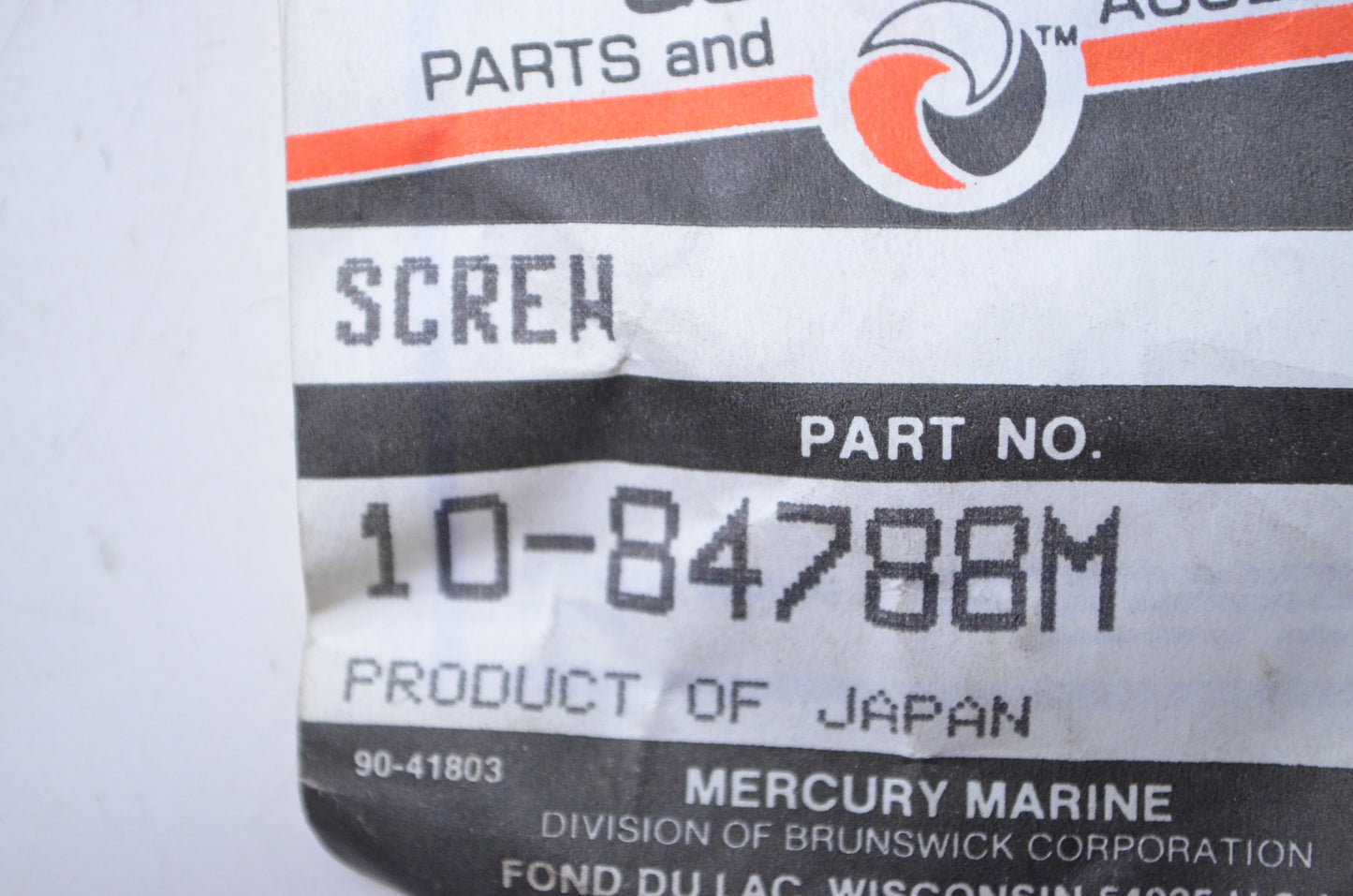 OEM Mercury 10-84788M Screw NOS
