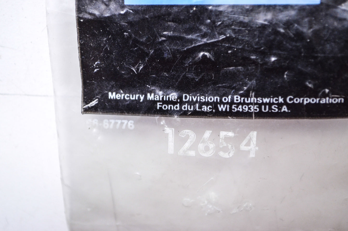 New OEM Mercury Instruction Plate NOS