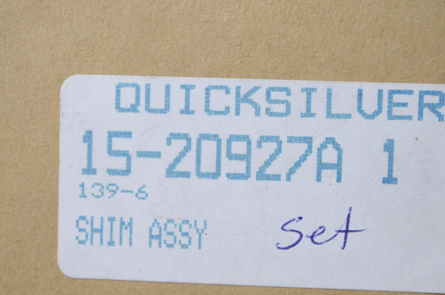 New OEM Mercury Shim Kit NOS