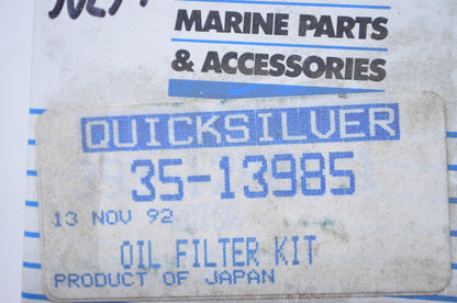 OEM Mercury 35-13985 Oil Filter Kit NOS