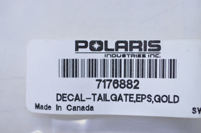 New OEM Polaris Gold Polaris Tailgate Decal NOS