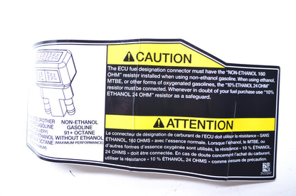 OEM Polaris 7177247 Select Fuel Resistor Caution Decal NOS