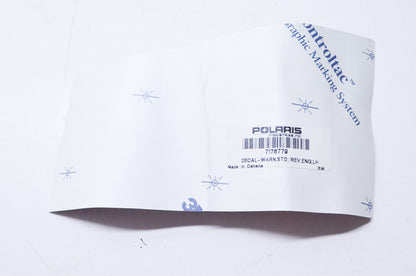 OEM Polaris 7176779 Left Reverse Warning Decal NOS